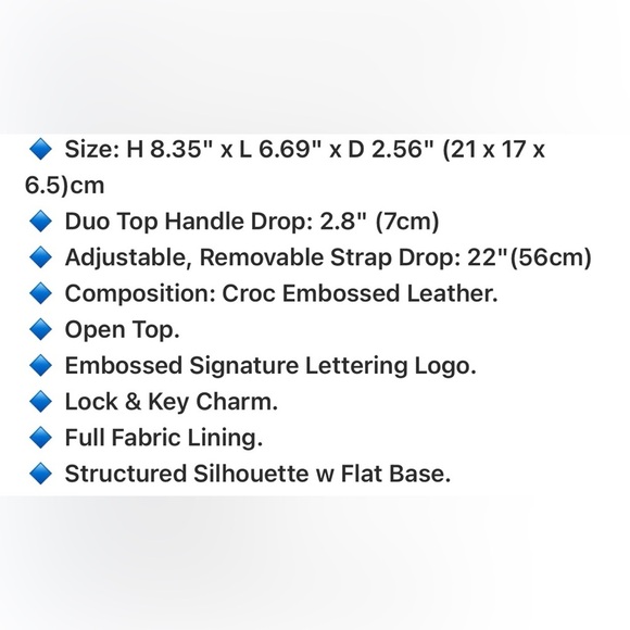 🌷Sale!! Marc Jacobs Mini Grind Black Croc Embossed Leather Tote - Picture 7 of 8